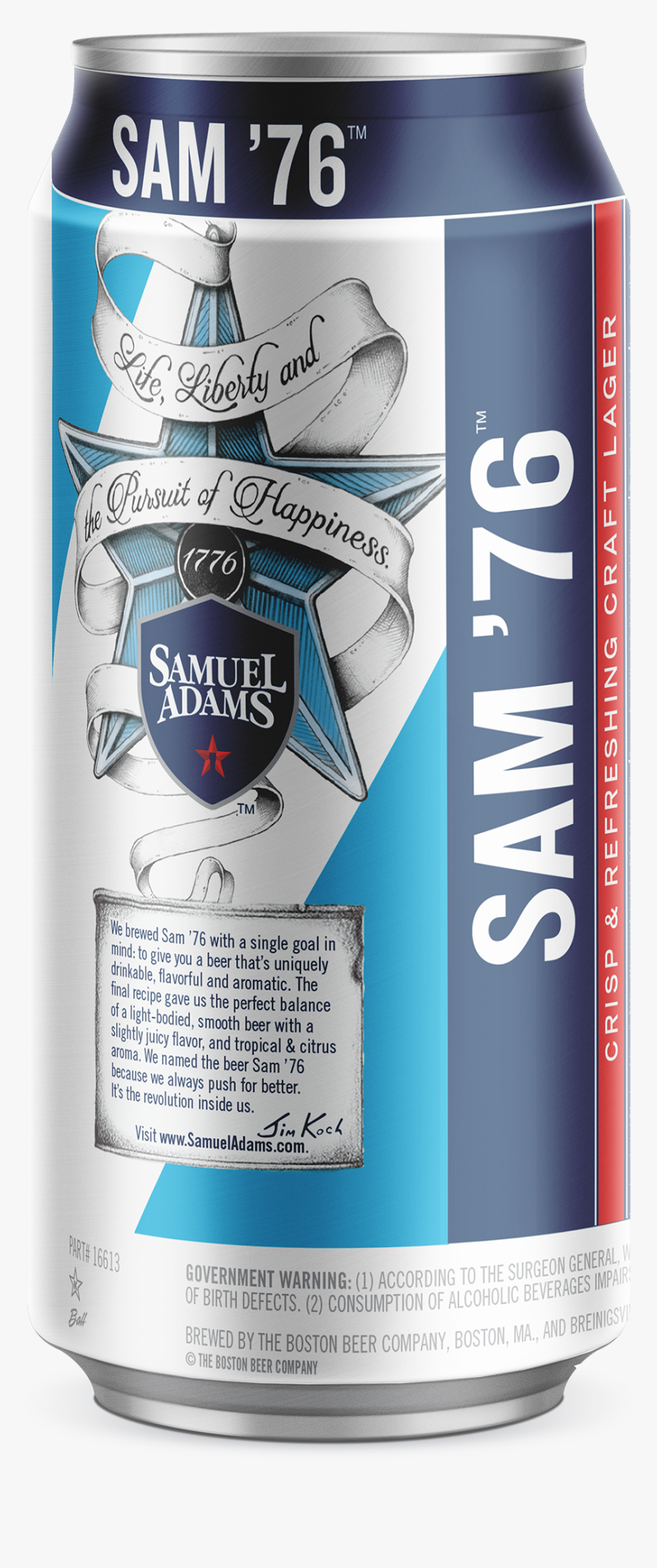 Sam Adams 76 Can, HD Png Download, Free Download