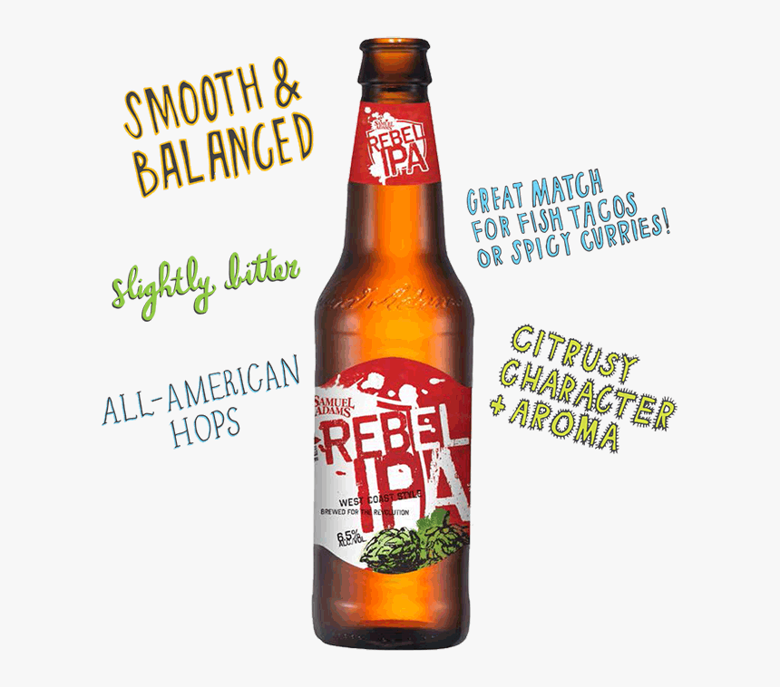 Sam Adams Rebel Ipa Is An All American Hops Beer, Smooth - Rebel Drink Whole Foods, HD Png Download, Free Download