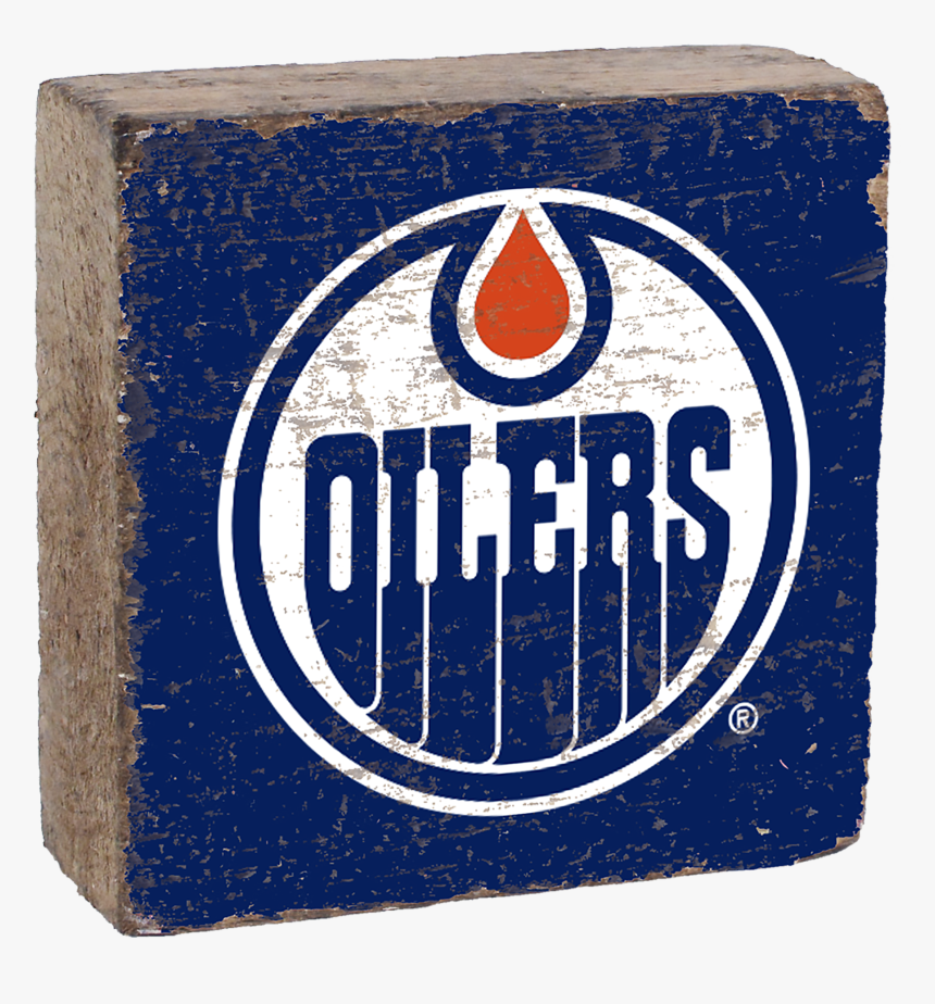 Edmonton Oilers Rustic Block - Edmonton Oilers Logo, HD Png Download, Free Download