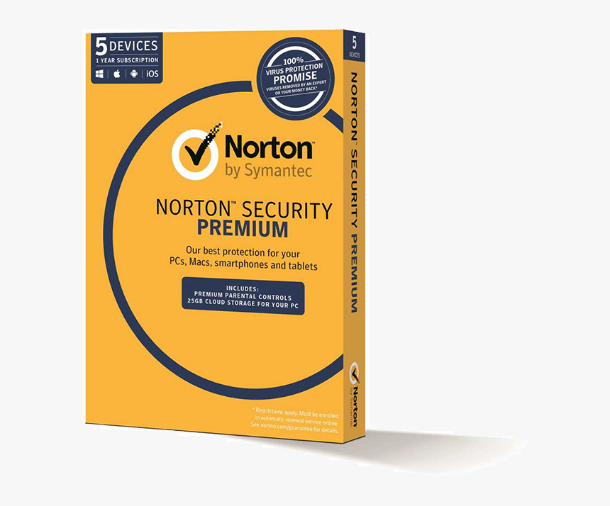 Norton Security Premium Product Image - Norton Security Premium 2018, HD Png Download, Free Download