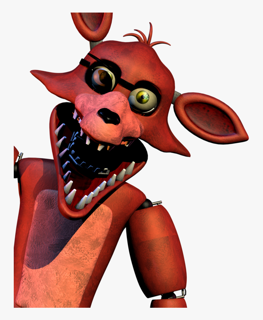 Five Nights At Freddy"s 2 Jump Scare Drawing - Fnaf 2 Unwithered Foxy, HD Png Download, Free Download