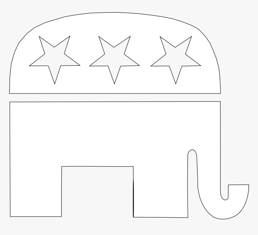 Paper White Structure Pattern - Republican Party Black And White, HD Png Download, Free Download