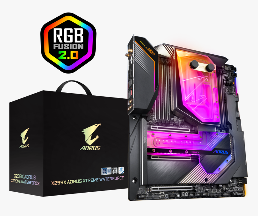 Gigabyte X299x Aorus Xtreme Waterforce, HD Png Download, Free Download