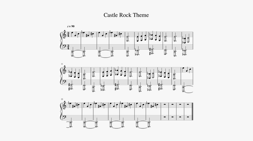 Castle Rock Piano Theme, HD Png Download, Free Download