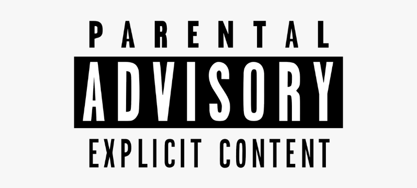 Parental Advisory White Transparent Logo - Black-and-white, HD Png Download, Free Download