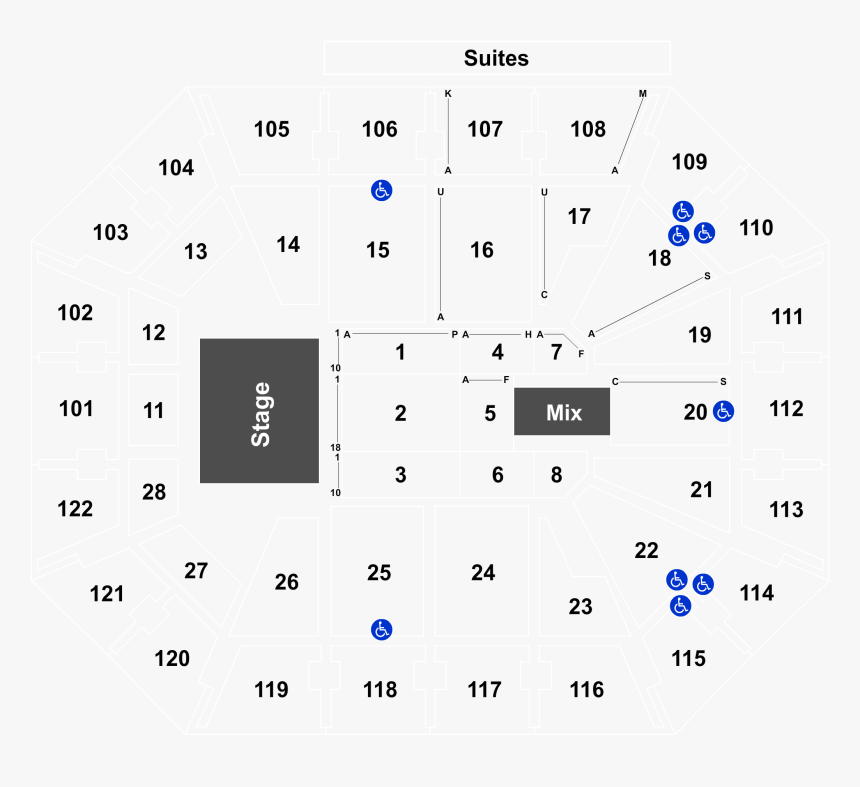 Mohegan Sun Arena Seating Chart, HD Png Download - kindpng