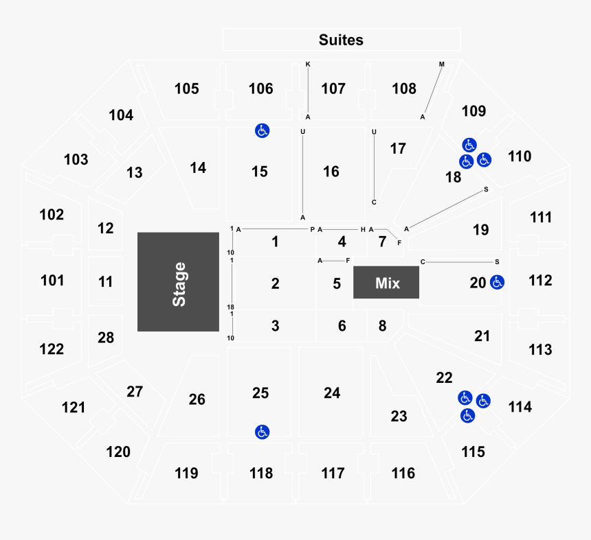 Mohegan Sun Arena Seating Chart, HD Png Download, Free Download