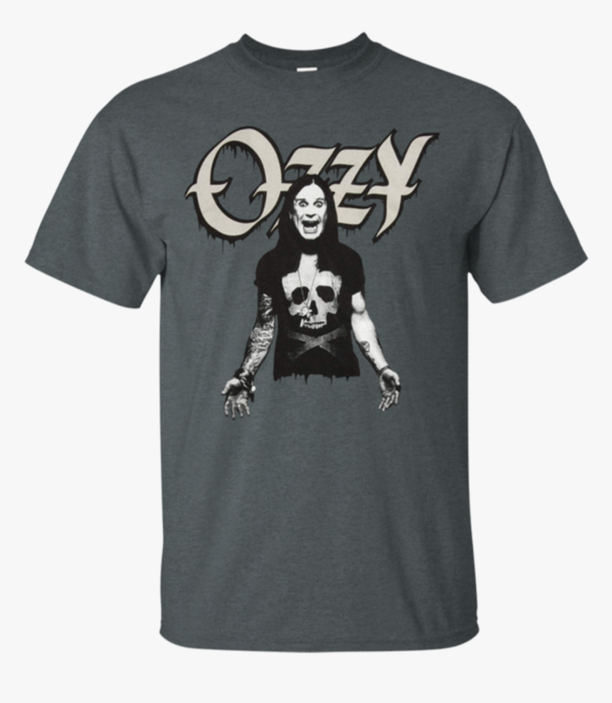 Funkyteestore Ozzy Osbourne Ozzy Wearing Skull Shirt - Ozzy Osbourne White Tattoo Shirt, HD Png Download, Free Download