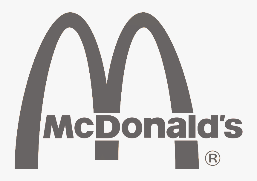 Transparent Mcdonalds Sign Png - Logo Mcdonald's Black And White, Png Download, Free Download