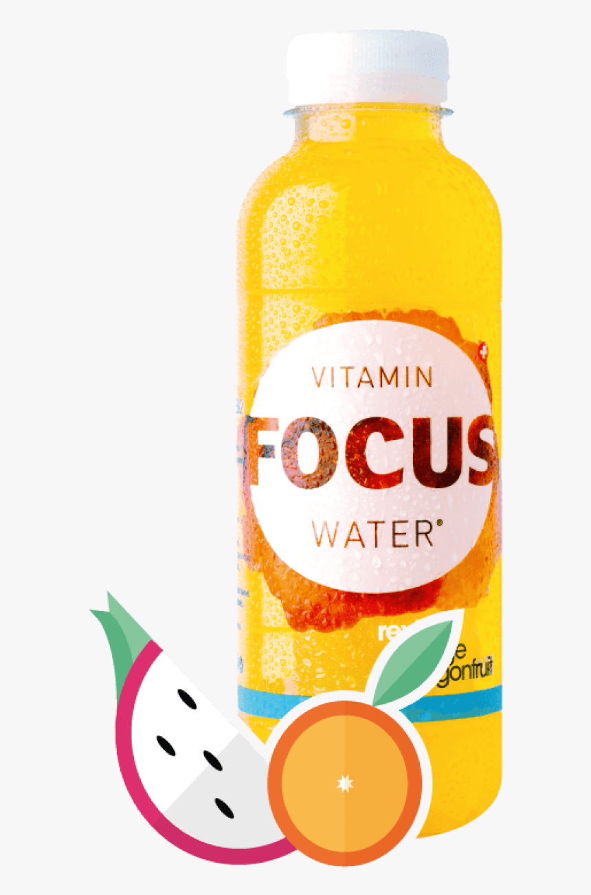 Transparent Vitamin Water Logo Png - Focus Water Orange Dragon Fruit, Png Download, Free Download