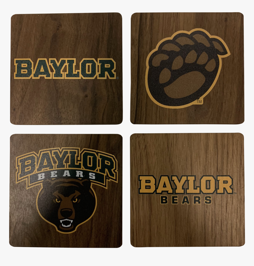 Baylor University Walnut Coaster Set"
 Class= - Baylor University, HD Png Download, Free Download