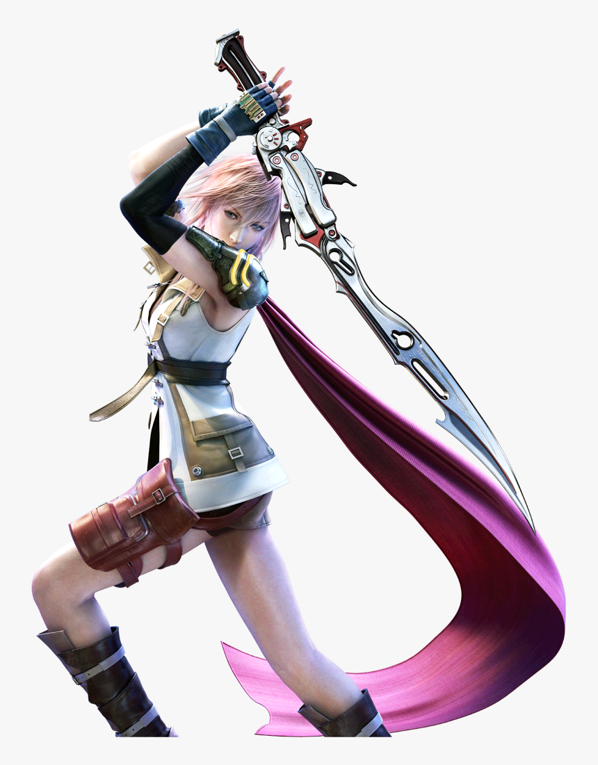 Lightning Xiii Action Render - Final Fantasy Xiii Png, Transparent Png, Free Download
