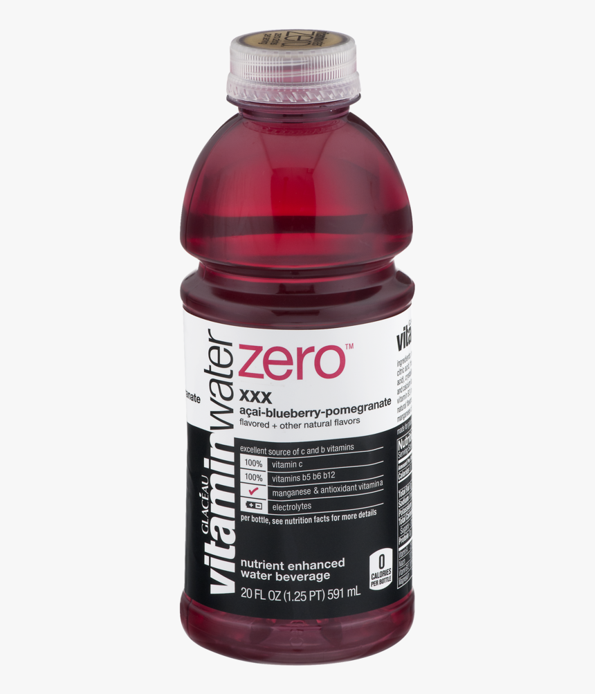 Vitamin Water Zero Acai Blueberry Pomegranate Nutrition, HD Png Download, Free Download