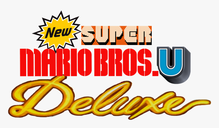 New Super Mario Bros U Deluxe Logo, HD Png Download, Free Download