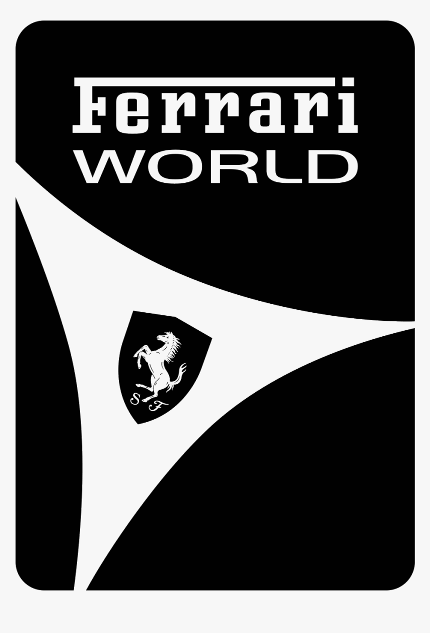 Ferrari Logo Png - Ferrari Font Hd White, Transparent Png, Free Download