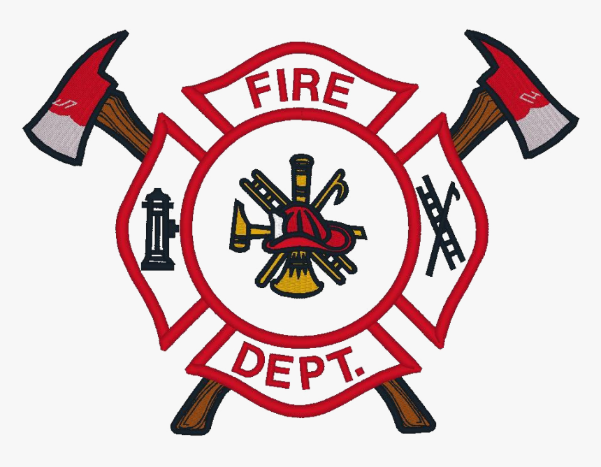 Transparent Firefighter Badge Clipart - Fire Department Logo With Axes, HD Png Download, Free Download