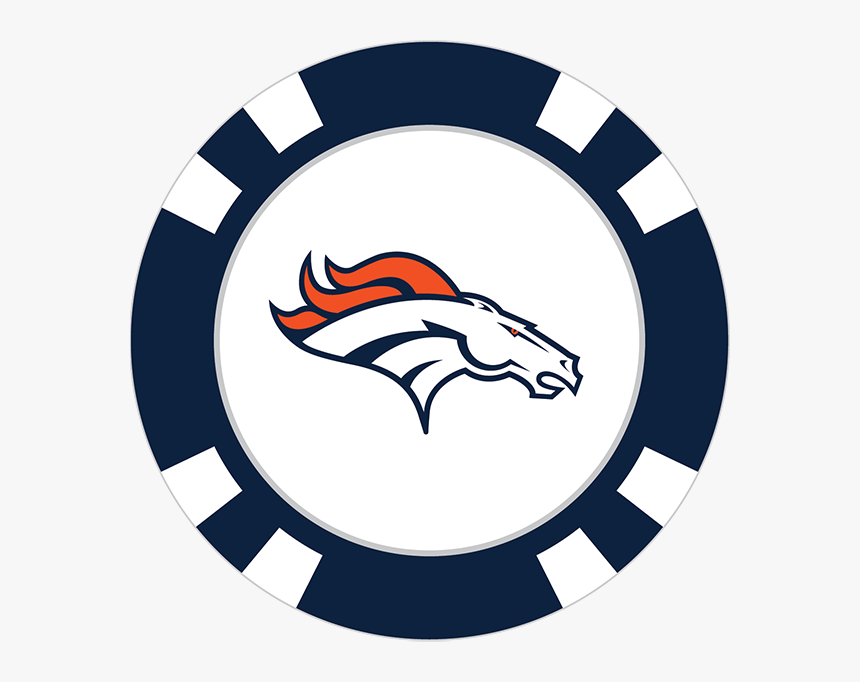 Denver Broncos Poker Chip Ball Marker - Denver Broncos 1998 Logo, HD Png Download, Free Download