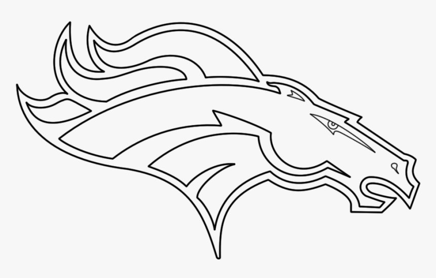 Nfl Logo Coloring Pages Broncos, HD Png Download, Free Download