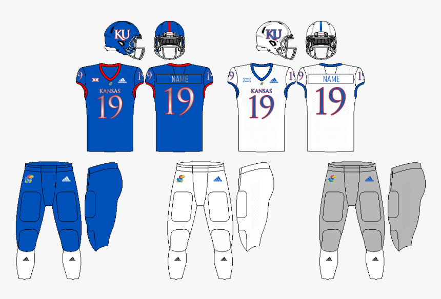 Big12 Uniform Kansas - Football Equipment, HD Png Download, Free Download