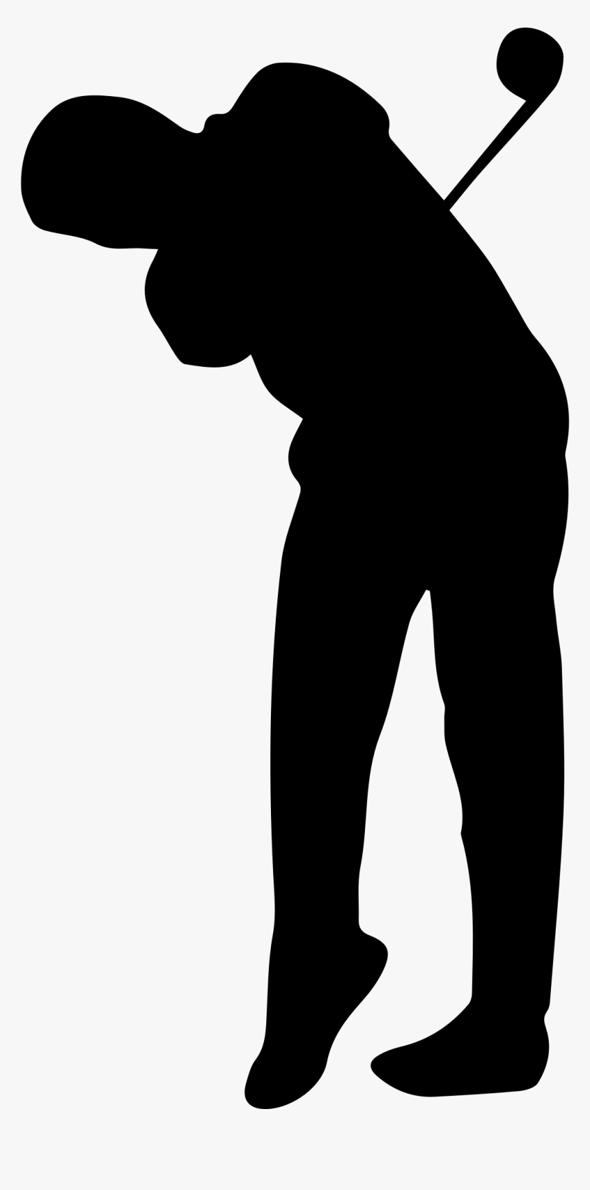 Golfer Big Image Png - Silhouette Transparent Golf Clip Art, Png Download, Free Download