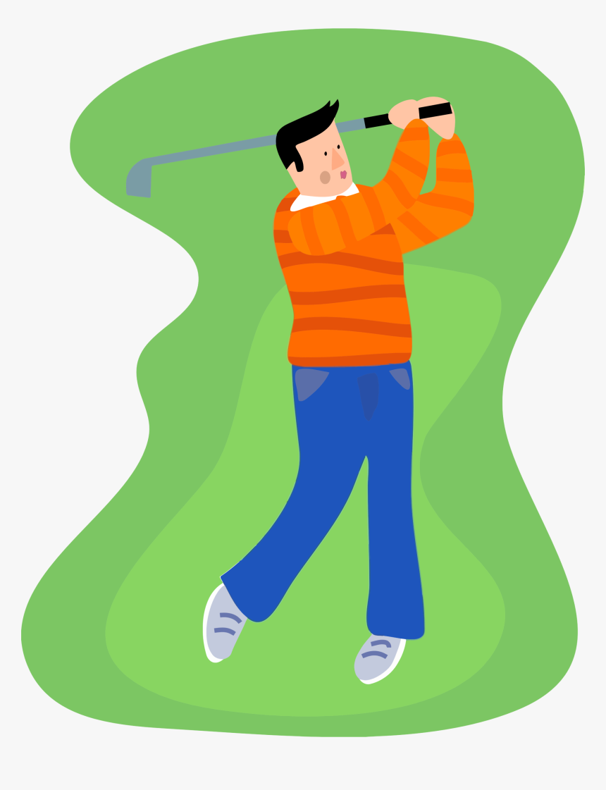 Golfer Clipart Boy - Clip Art Golfer Png, Transparent Png, Free Download