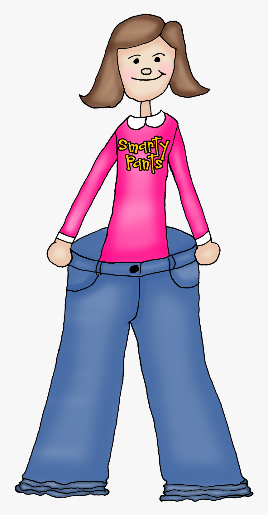 Big Pants Jpg Clipartix - Big Clothes Clipart, HD Png Download, Free Download