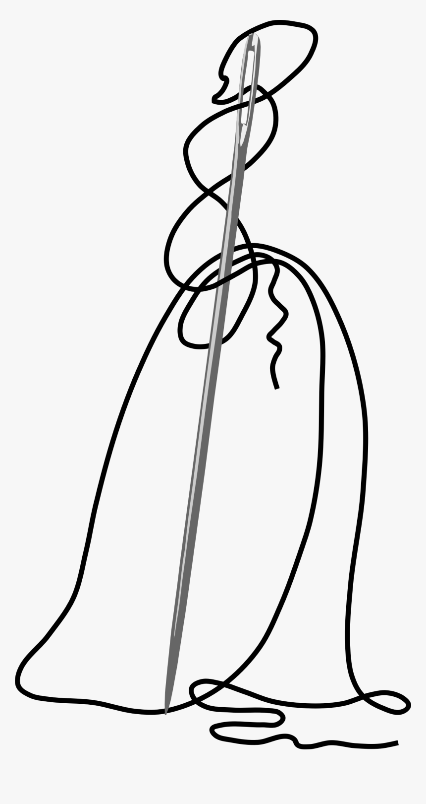 Transparent Sewing Clip Art - Needle Woman Clipart, HD Png Download, Free Download