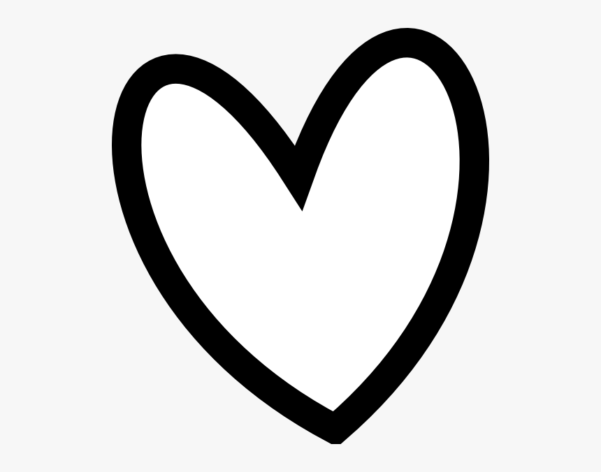 Black Heart Black And White Clip Art Wikiclipart Heart Clipart Black And White Hd Png Download Kindpng