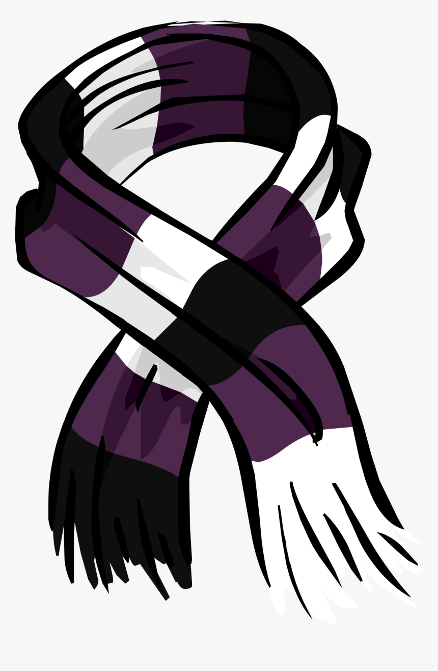 Purple Rugby Scarf Png Image - Scarf Clipart, Transparent Png, Free Download