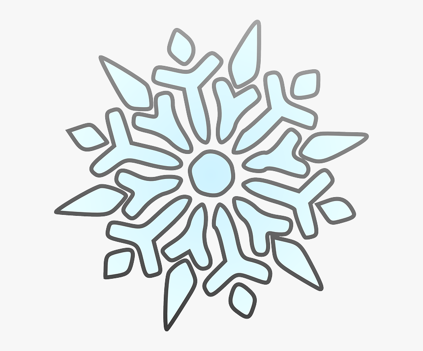 Snowflakes Clipart Comic - Snowflake Clipart, HD Png Download, Free Download