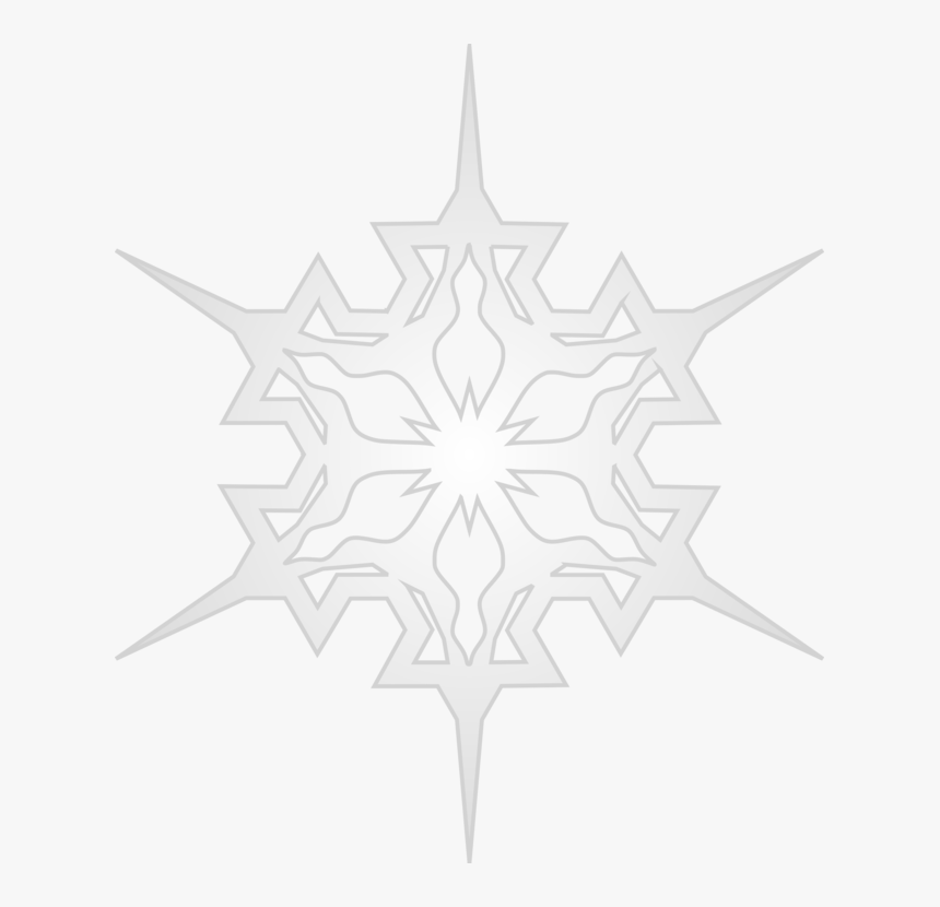 Snowflake Symbol Public Domain - Snowflake Shape, HD Png Download, Free Download