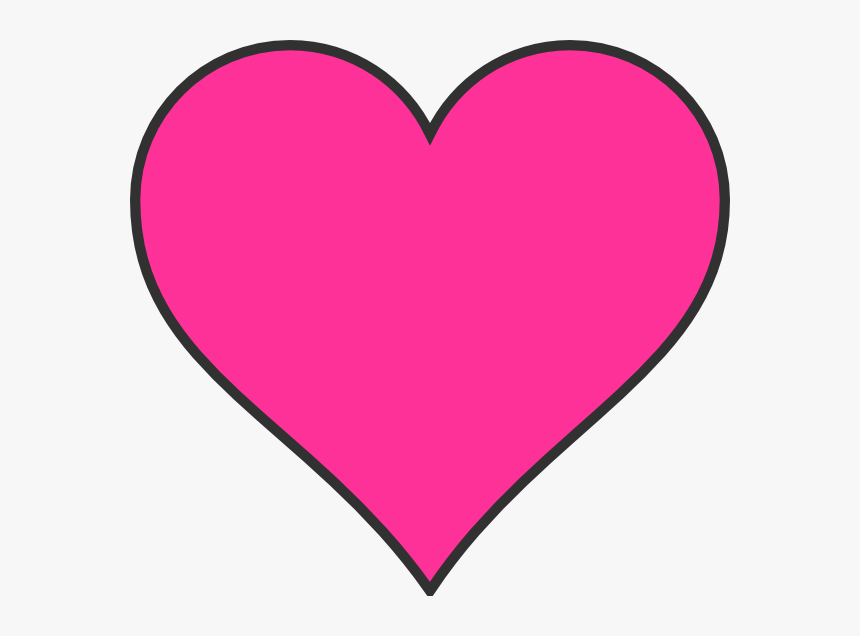 Free Love Heart Download - Pink Heart Clip Art, HD Png Download, Free Download