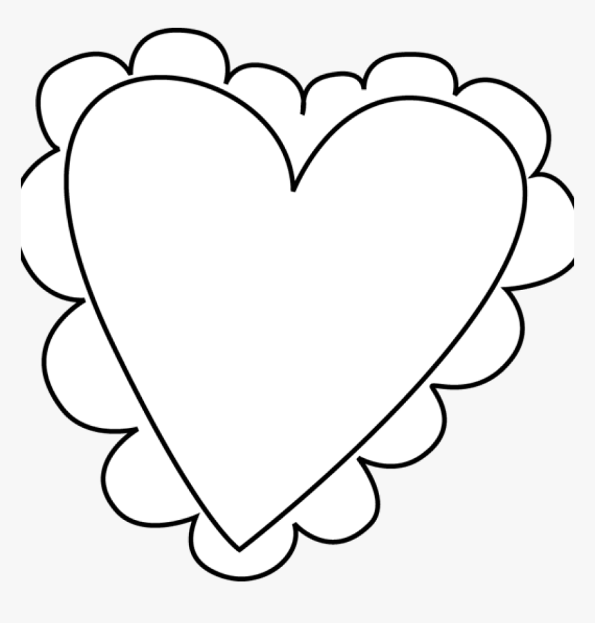 Heart Clipart Black And White Heart Clip Art Black - Black And White Valentines, HD Png Download, Free Download