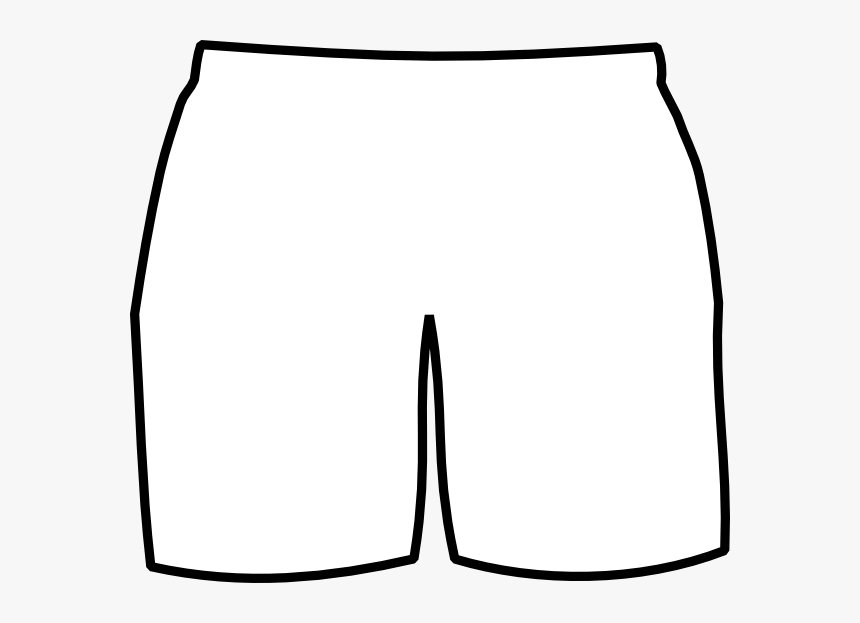 Clip Art Black And White Short Pants Clipart - Boxing Shorts Clipart, HD Png Download, Free Download