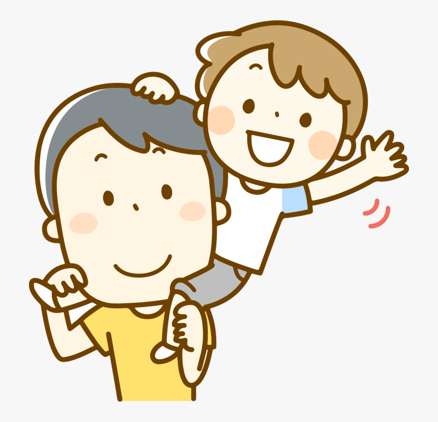 Parent And Child Png Clipart - Dad And Son Clipart, Transparent Png, Free Download