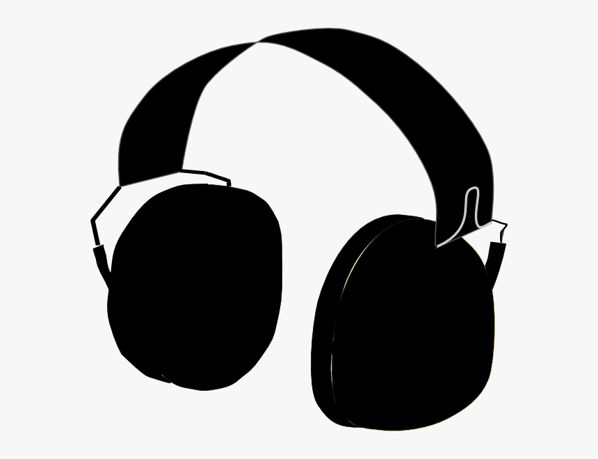 Black Headphones Clipart, HD Png Download, Free Download