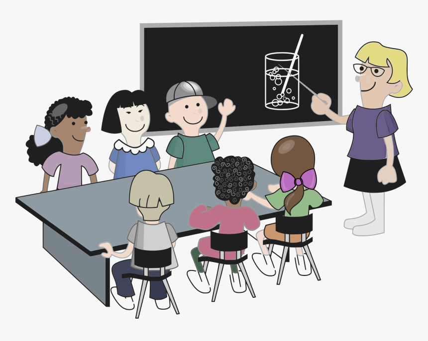 Child Clipart Diversity - Student Classroom Clipart Black And White, HD Png Download, Free Download