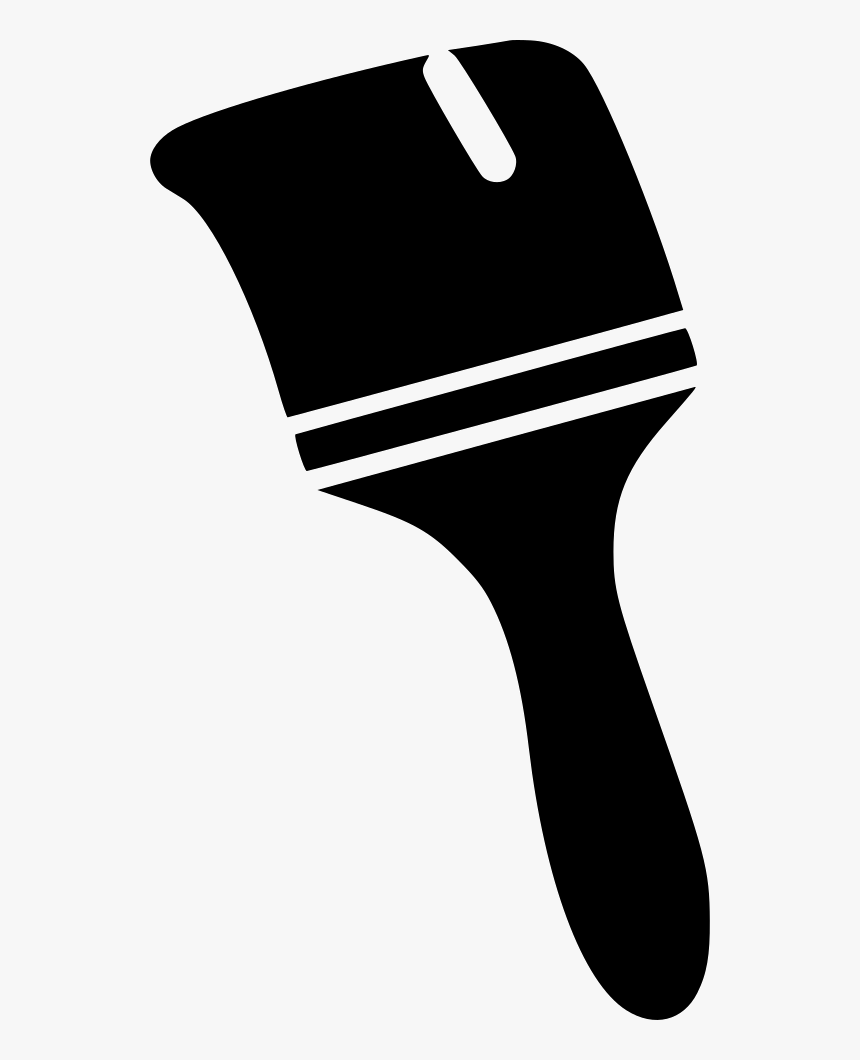 Transparent Paint Brush Clip Art Png - Thick Paint Brush Icon, Png Download, Free Download