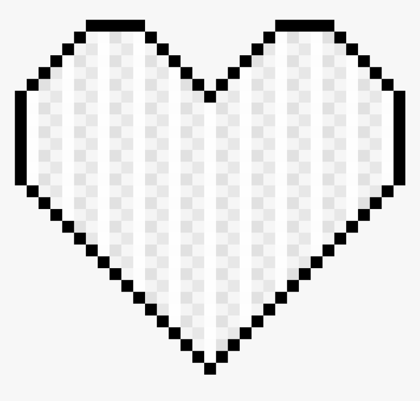 Transparent White Heart Clipart - Pixel White Heart Png, Png Download, Free Download