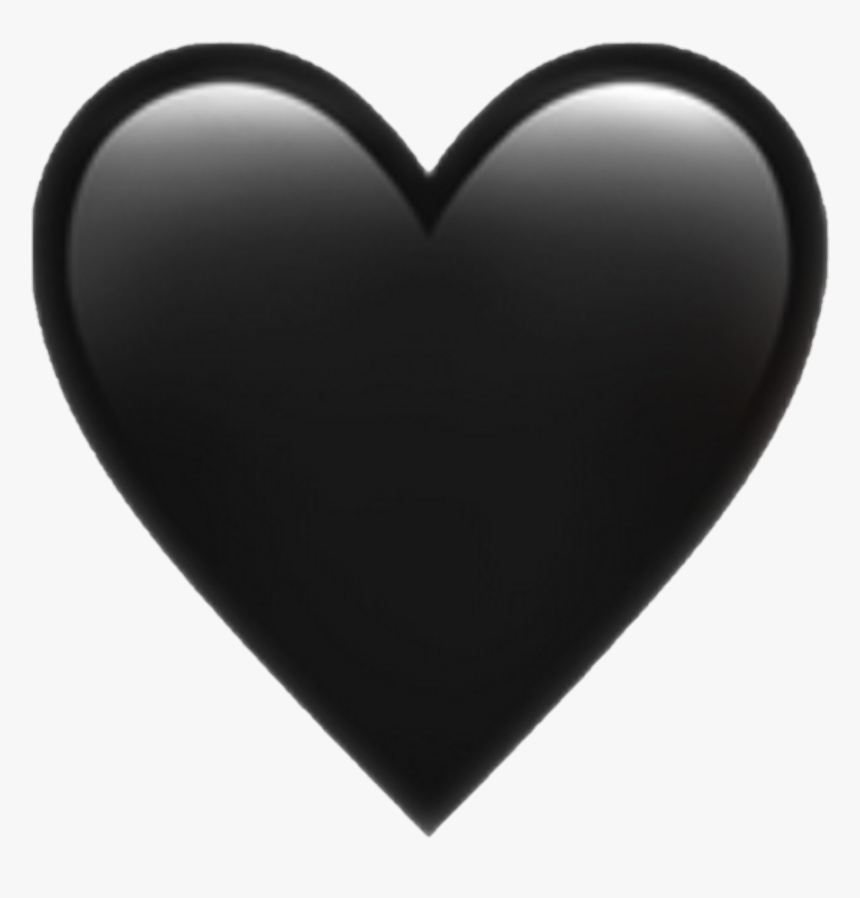 Black Heart Emoji Png Pictures And Cliparts Download - Heart Black Emoji Png, Transparent Png, Free Download