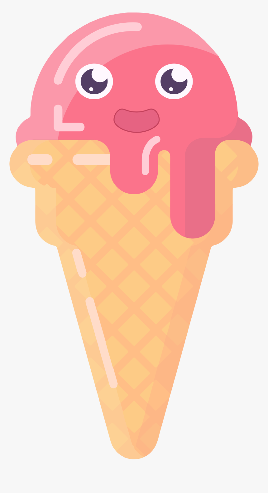 Pink,ice Cream Cone,food - Clip Art Ice Cream, HD Png Download, Free Download