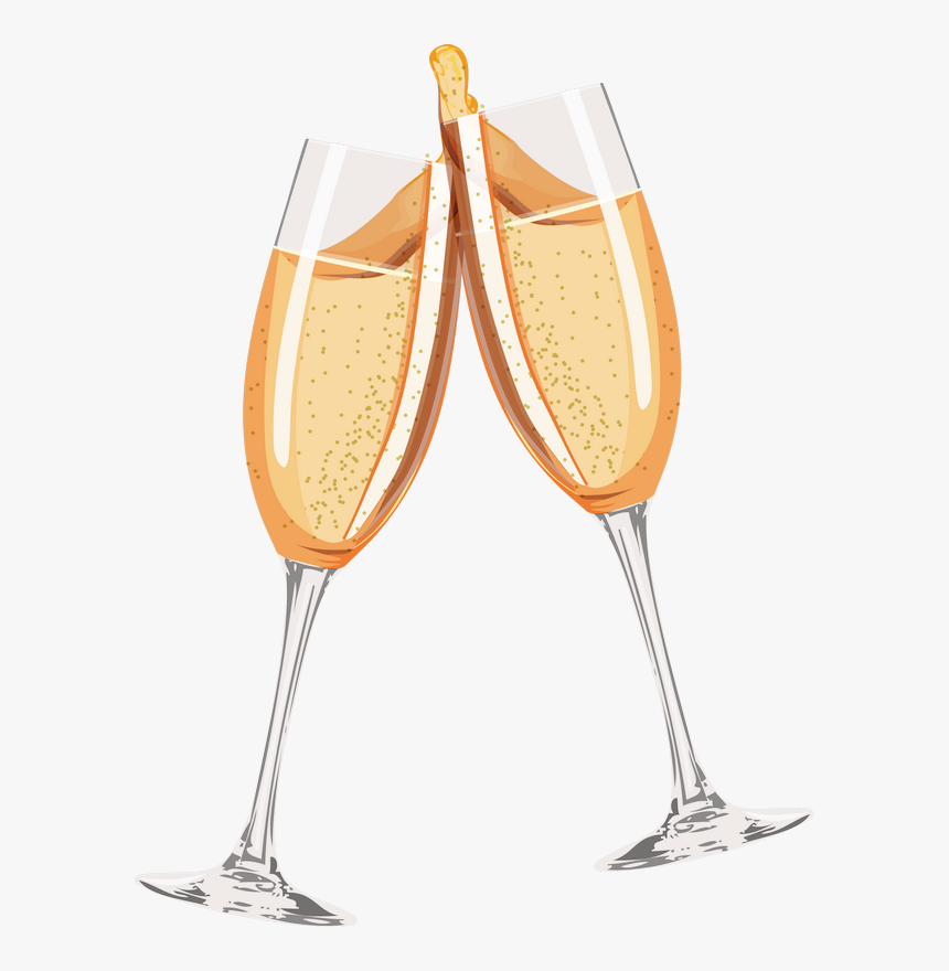 Transparent Champagne Glasses Png - Champagne Glasses Cheers Png, Png Download, Free Download