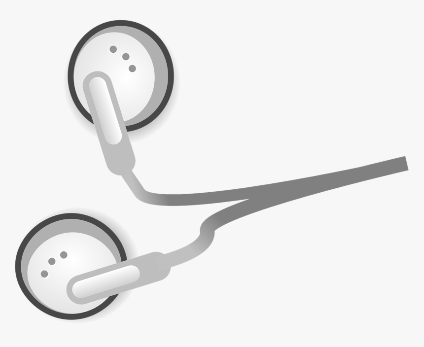 Headphone Clipart Ear Phone - Transparent Background Earbuds Clipart, HD  Png Download - kindpng