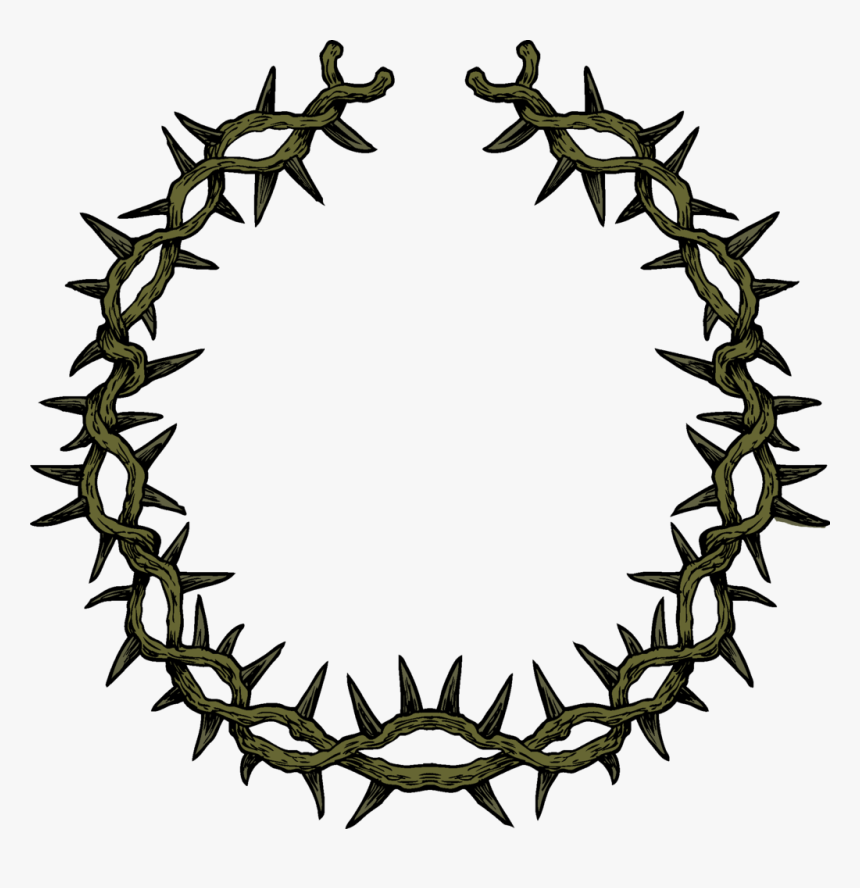 Transparent Cross And Crown Clipart - Crown Of Thorns Png, Png Download, Free Download
