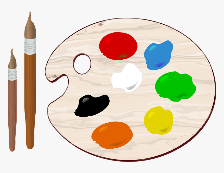 Art Palette Clipart Transparent, HD Png Download, Free Download