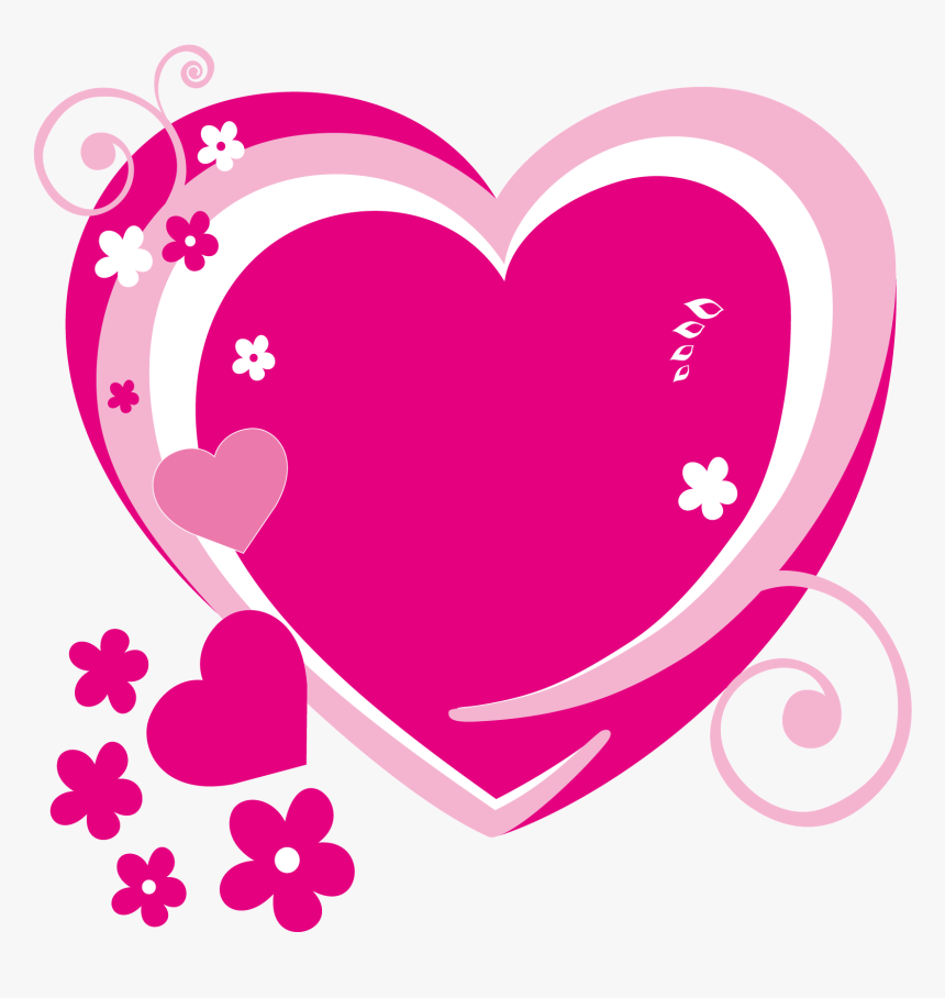 Pink Heart Clipart - Clip Art Pink Heart Png, Transparent Png, Free Download