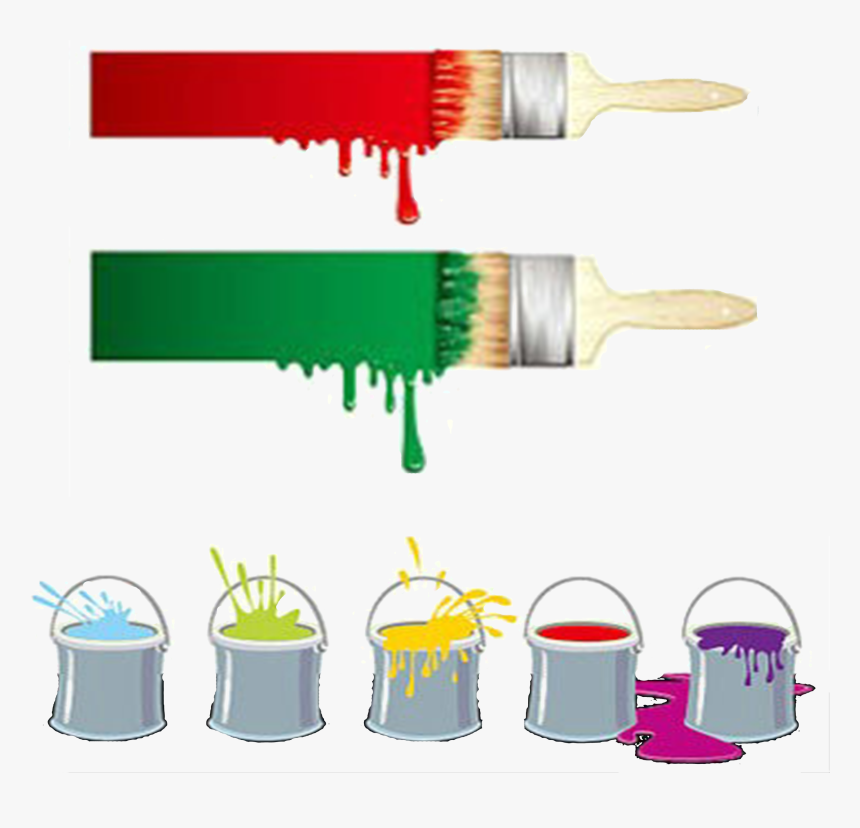 Clip Art Paintbrush Candy - Line Of Paint With Paint Brush, HD Png Download, Free Download