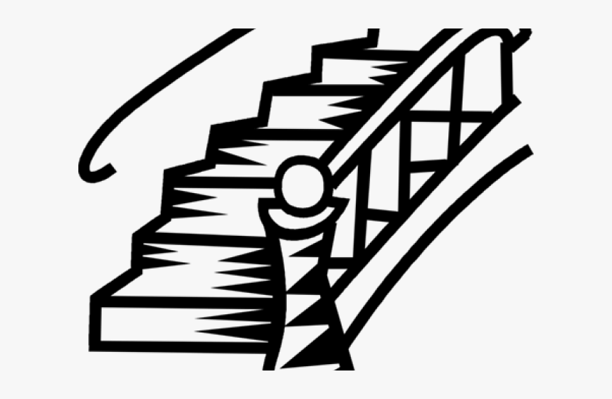 Stairs Of The House Clipart Black And White, HD Png Download, Free Download