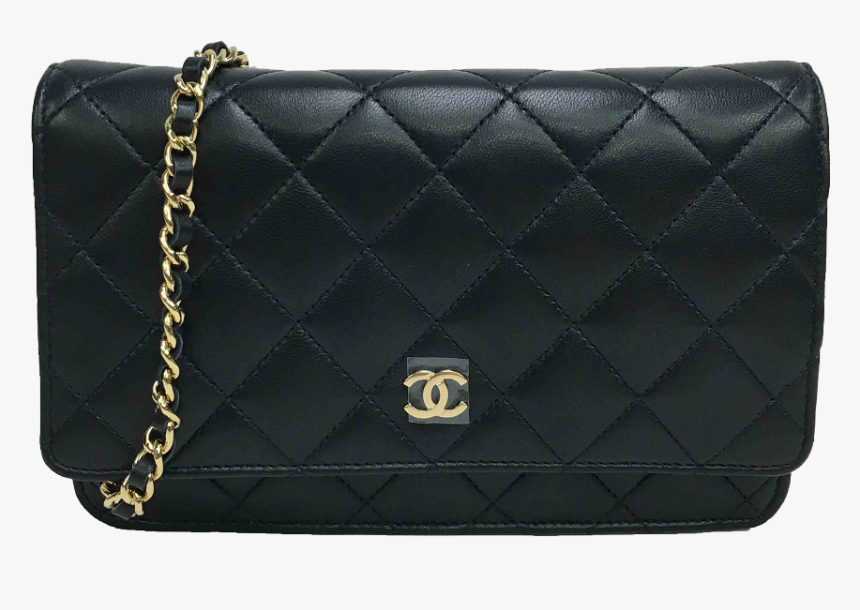 Fashion Chain Strap Bag Design Handbag Chanel Clipart - A33814 黑 羊 金, HD Png Download, Free Download