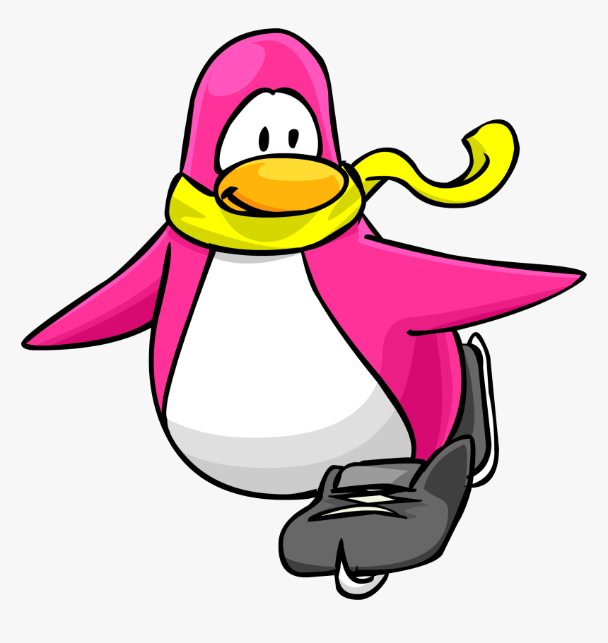 Yellow Scarf Penguin Times - Adã©lie Penguin, HD Png Download, Free Download